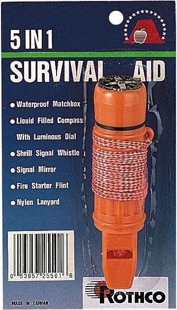 Survivor Deluxe 5 In 1 Survival Aid Tool – A Must Have For All Hiking & Camping!