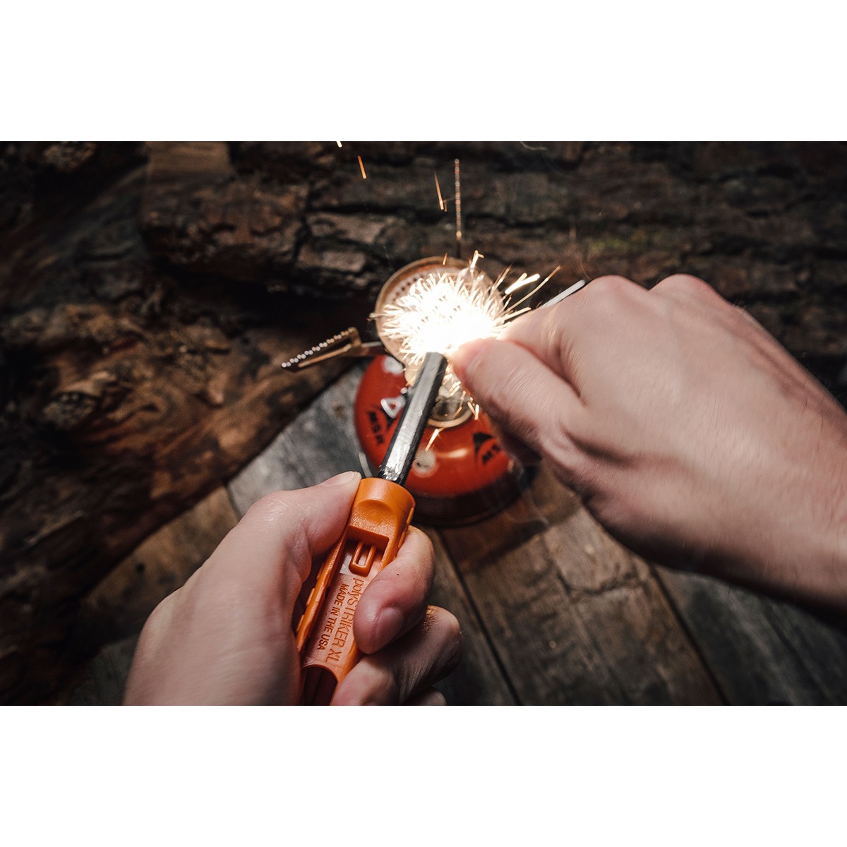 Exotac polySTRIKER XL Ultra-Light Ferrocerium Rod Firestarter – Gunmetal