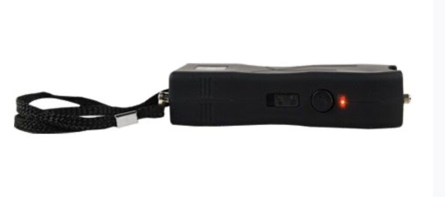 Max AMPERAGE POLICE Stun Gun 911 BLK 80 MV Rechargeable With LED Flashlight NEW