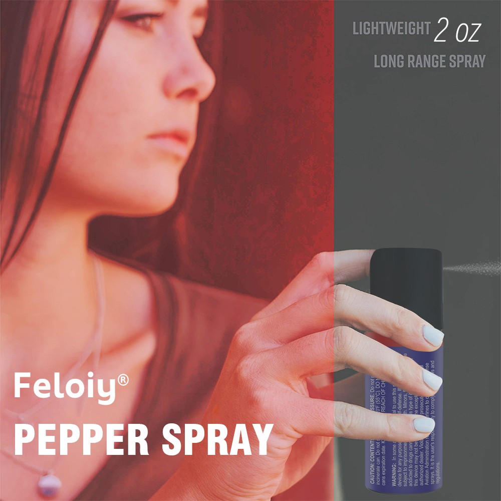 1 Bottle Feloiy Pepper Spray 2 Oz Flip Top Self Defense Security Protection US
