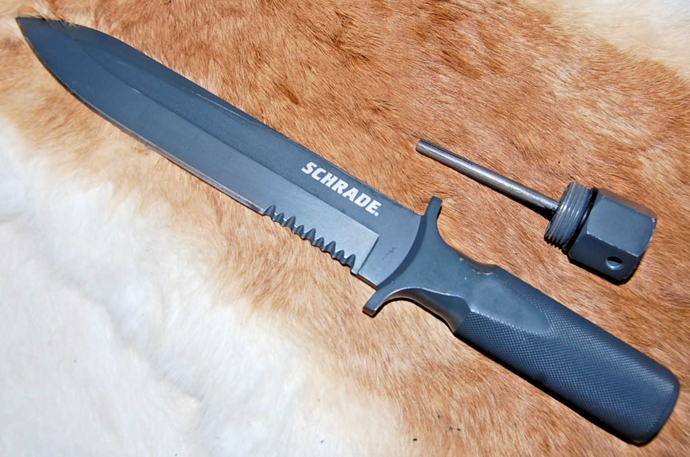 Rare Schrade SCHF1 Large Extreme Survival Knife – One-Piece Drop Forged