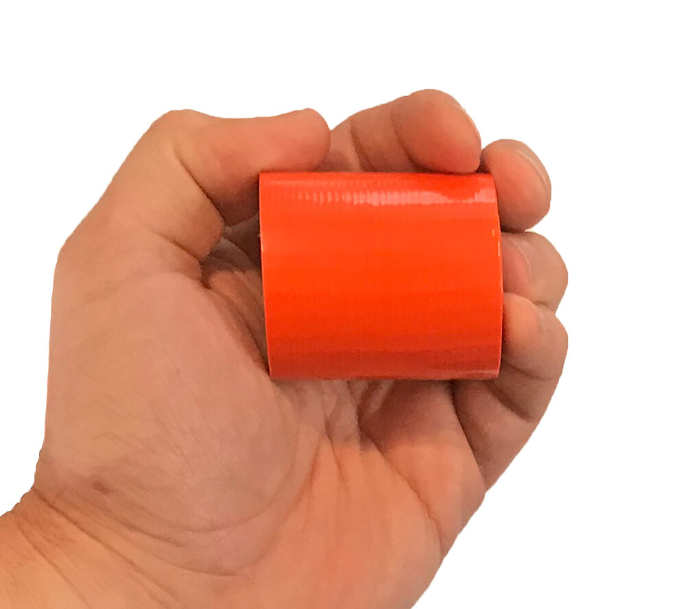 Mini Duct Tape Roll 2 in. x 100 in. Orange 2 pack 5col Survival Supply