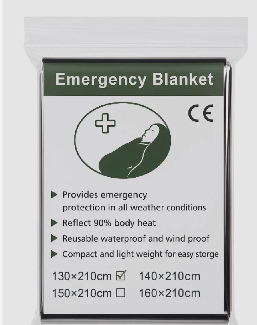 10pc Emergency Mylar Thermal Blankets Survival Aid Military Homeless 83″ x 51″