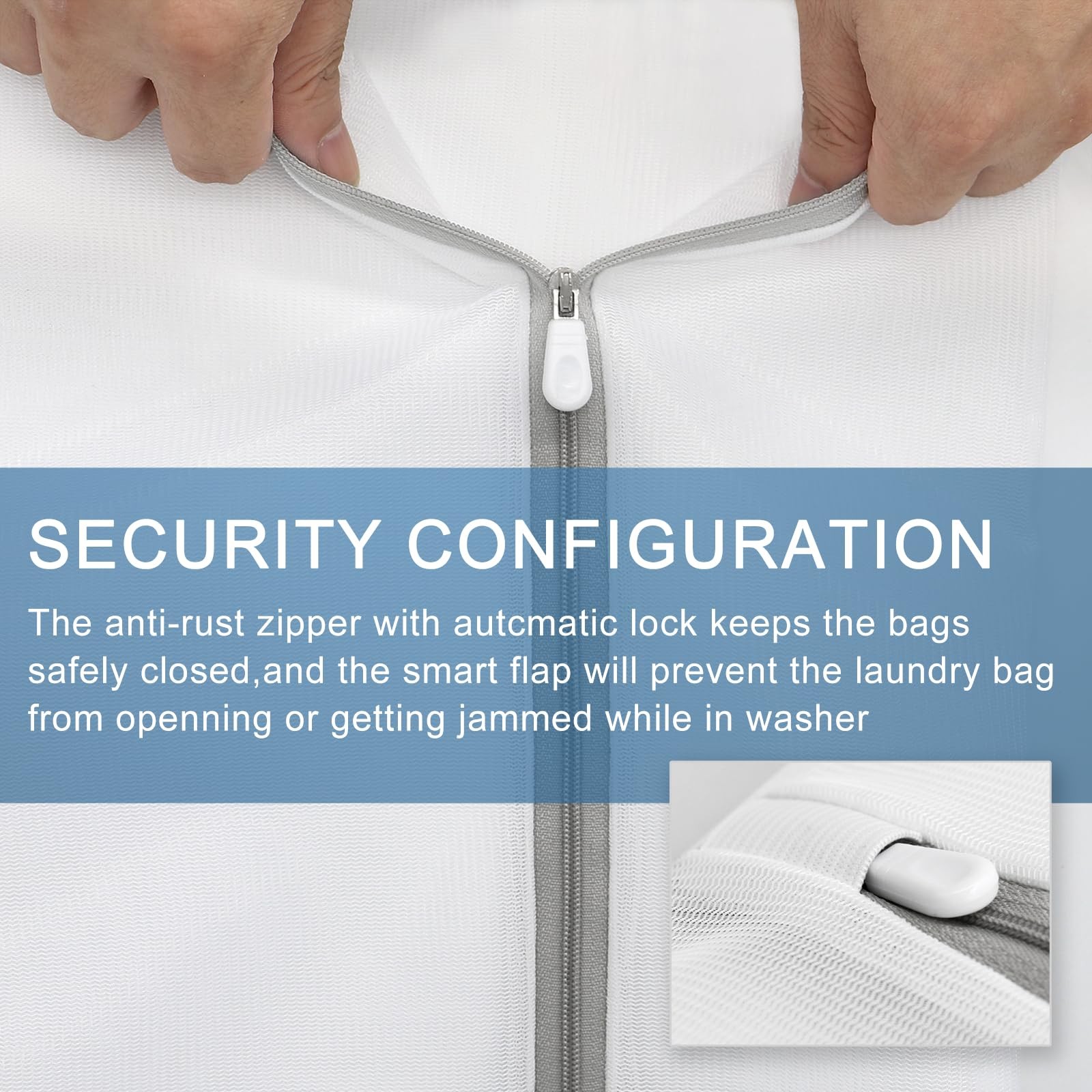 Muchfun 3Pcs Durable Fine Mesh Laundry Bags for Delicates 12 3 Medium, White