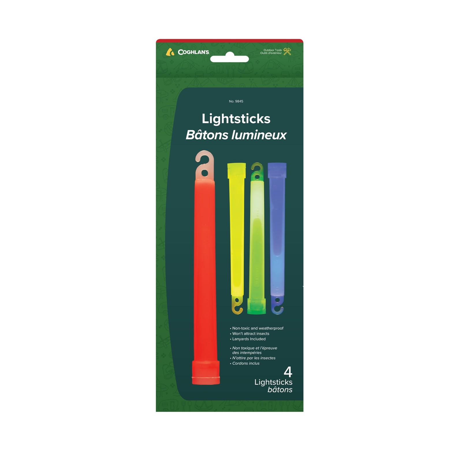 Coghlans Lightsticks Assorted 4-Pack Signaling Safety & Emergency Preparedness