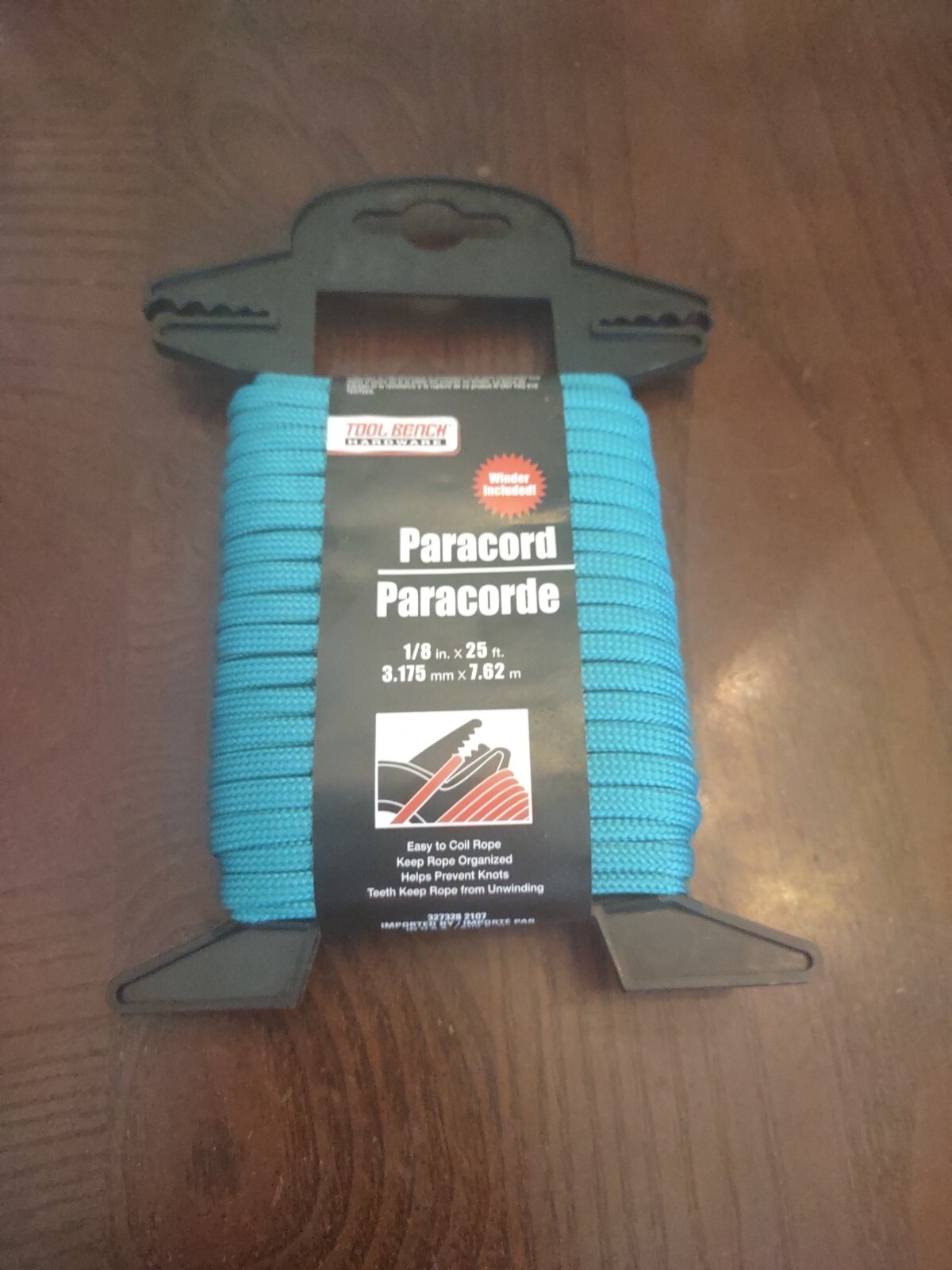 Paracord Teal 1/8 In. X 25 Ft. Winder Included