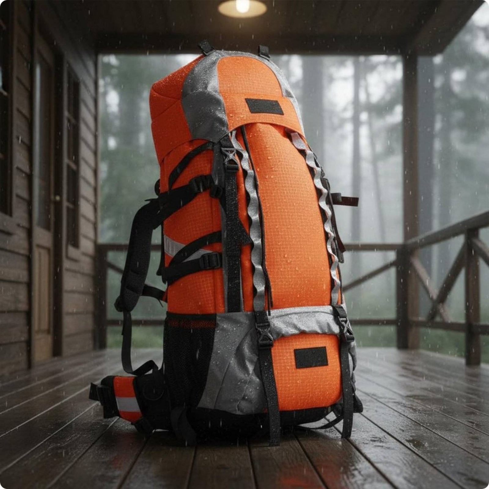 Woodland Fire Backpack Reflective Strip Waterproof Emergency Pack