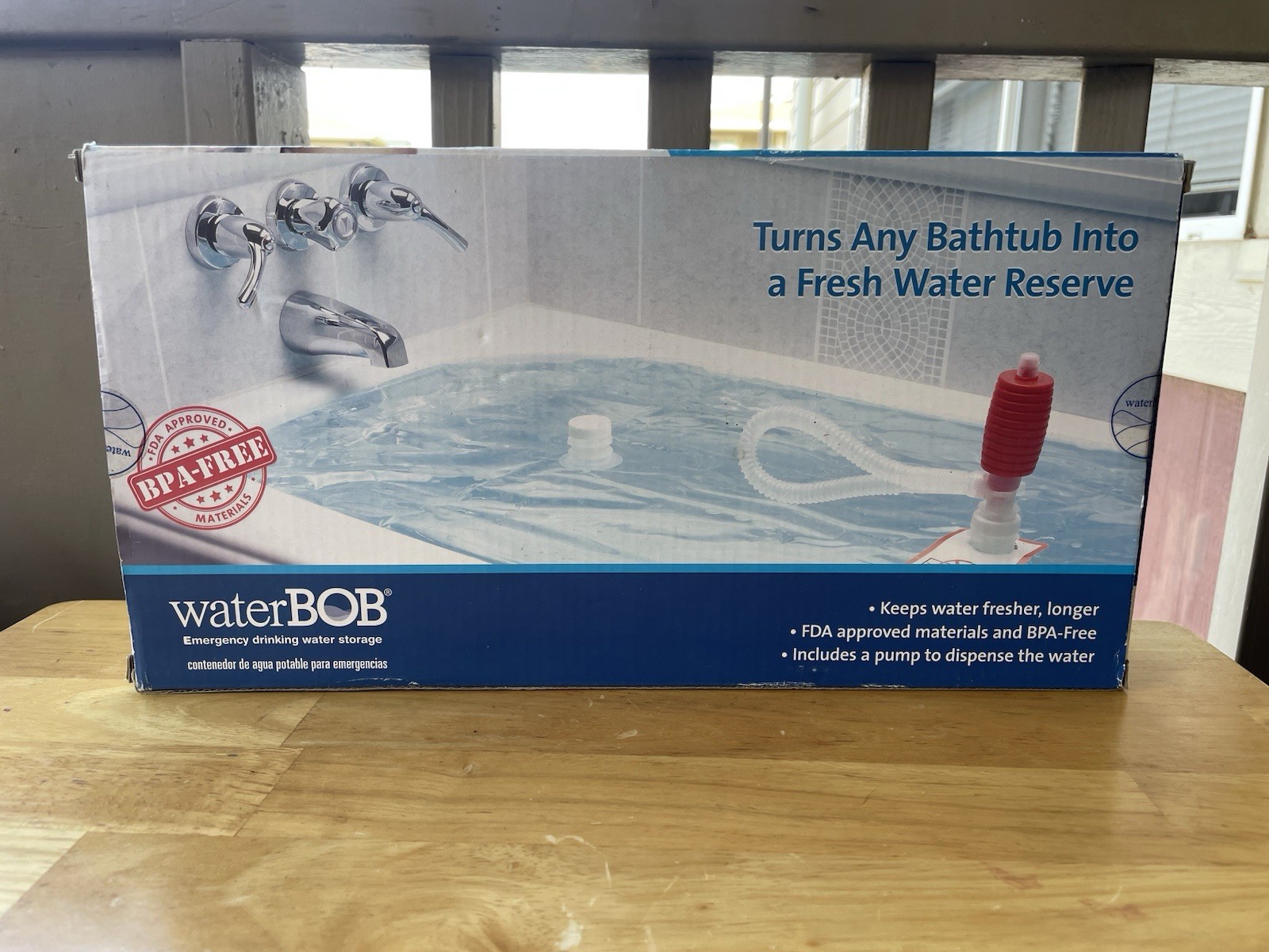 WaterBOB Bathtub Emergency Drinking Water Storage Container, 100 gallons New