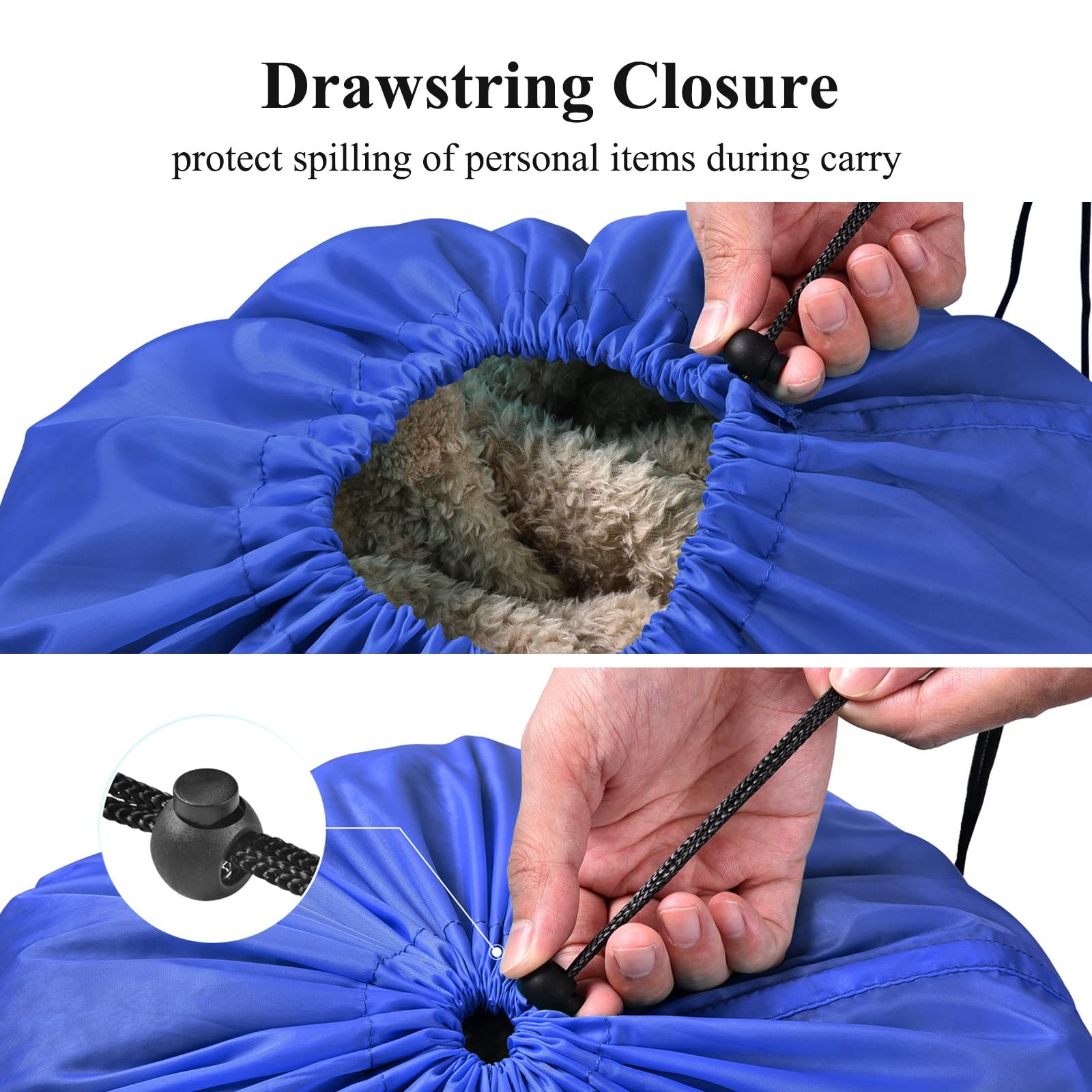 OTraki 28×45 inch Extra Large Laundry Bag 2 Pack Drawstring inch, Blue