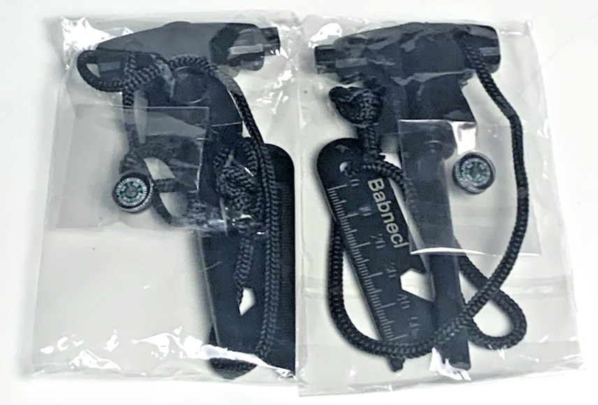 Survival Fire Starter Kit 2PK Steel Flint W/Striker 6-In-1 Multi-Tool New In Box