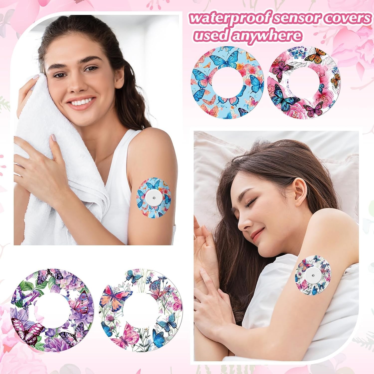 Fashionable 36 Pack Waterproof CGM Adhesive Patches for Active Lifestyles