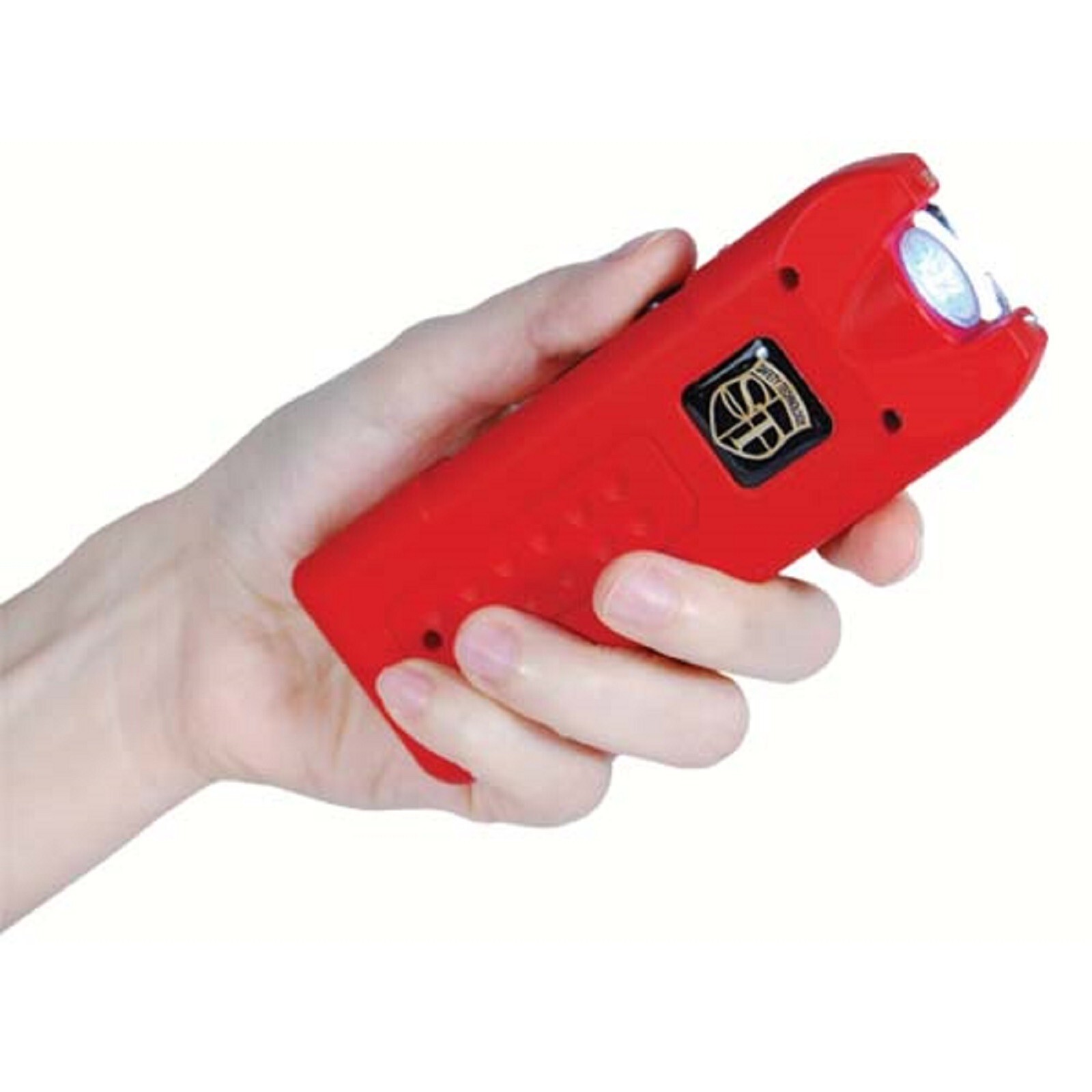 Multiguard 80 million volt Red Stun Gun Rechargeable LED Flashlight 120 DB alarm