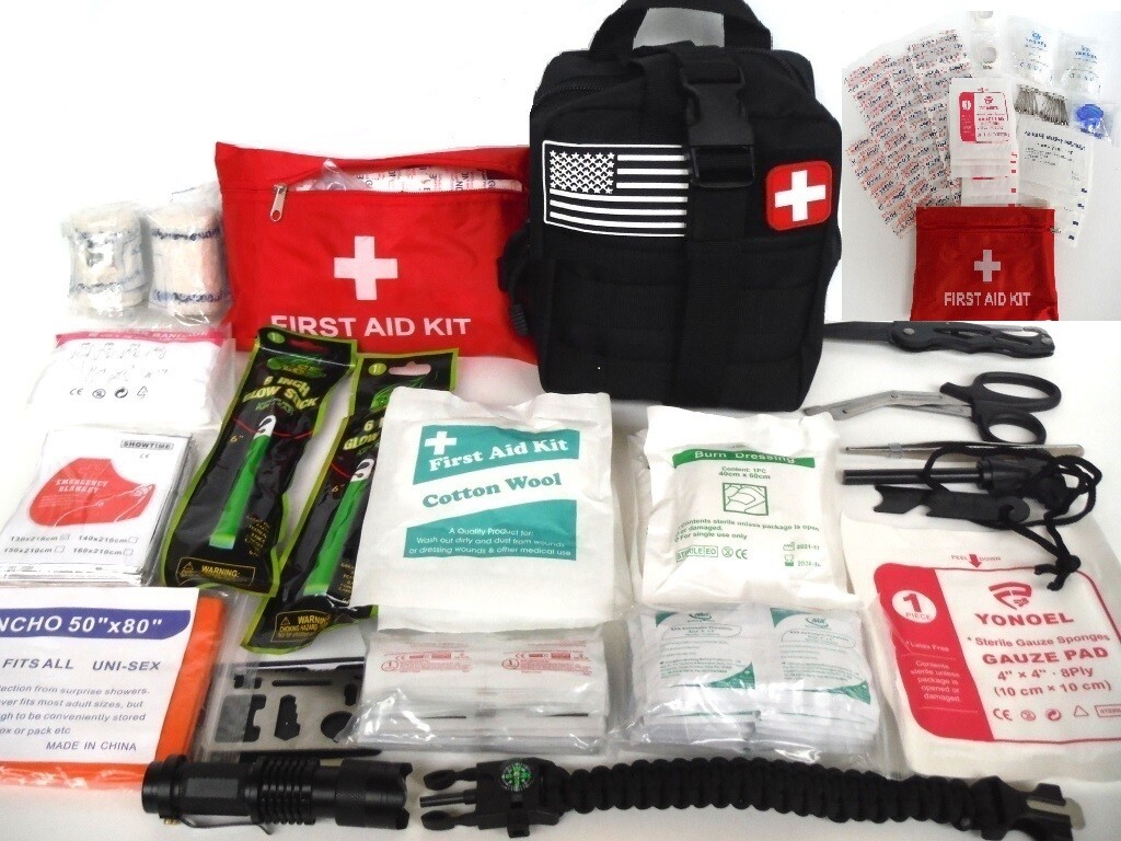 251Pcs First Aid Kit Para supervivencia,emergencia,deporte, militar,viajes,Khaki