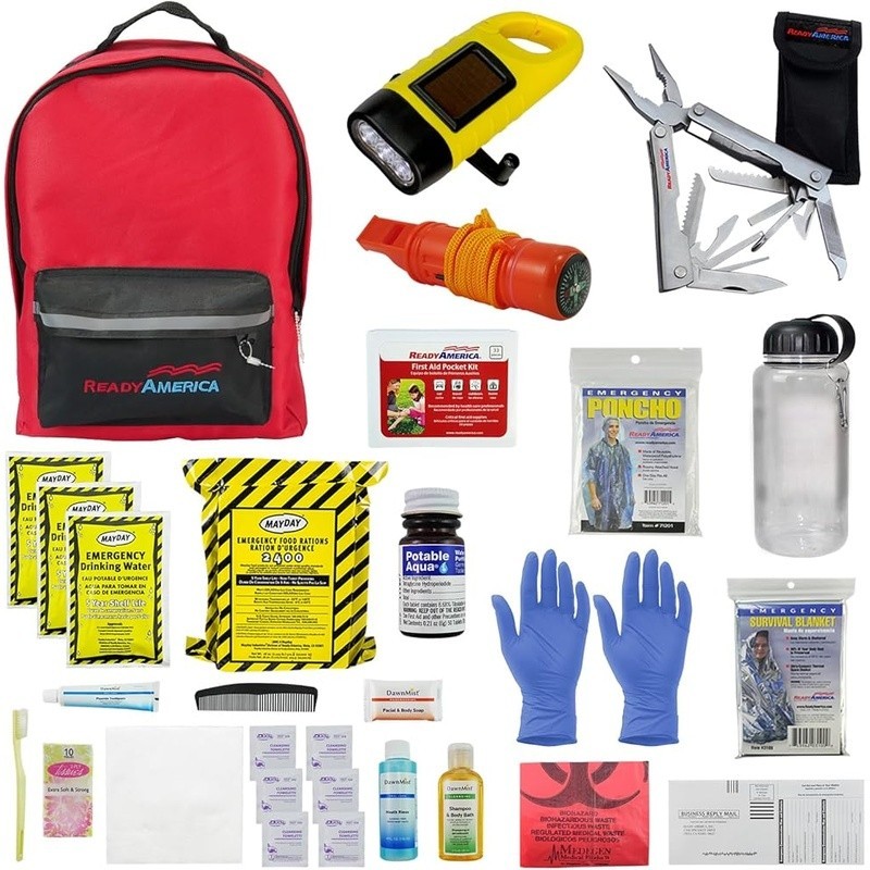 Emergency Survival Kit First Aid Supplies Food Water 72 Hour Disaster Prep New