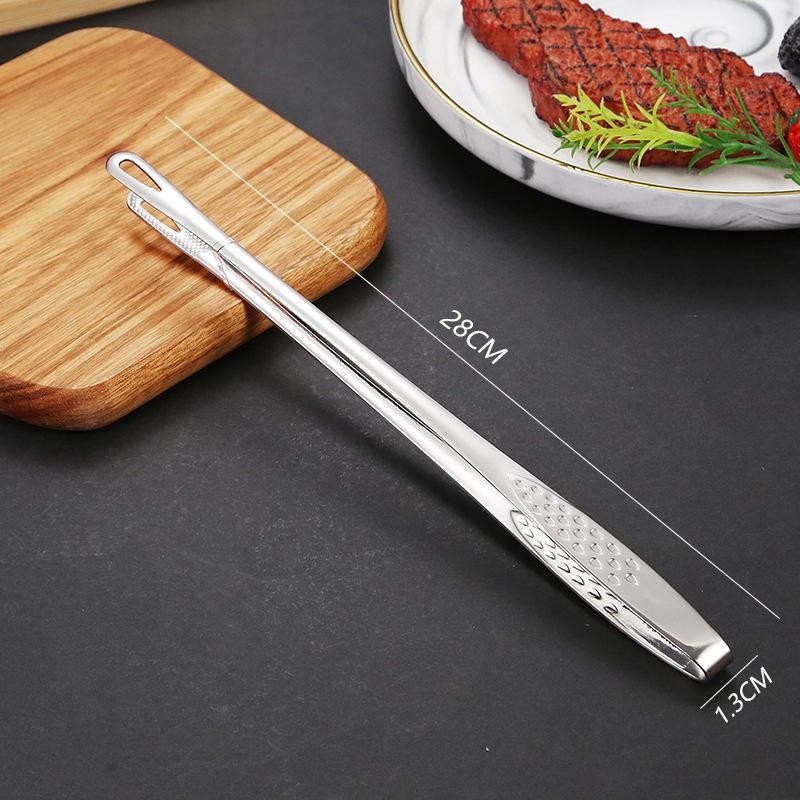 StainlessSteel FoodClipsKitchen Clips Korean Barbecue Tweezers Extended Barbecue