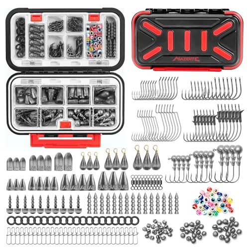 MadBite by KastKing Freshwater Terminal Tackle Kits-265 Pieces, Endorsed by…
