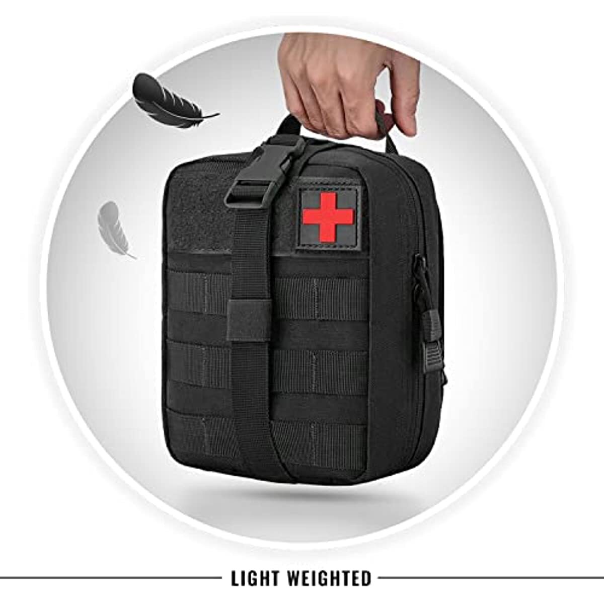 Rip-Away IFAK Tactical Medical Pouch Military EMT First Aid Molle Utility Pouch