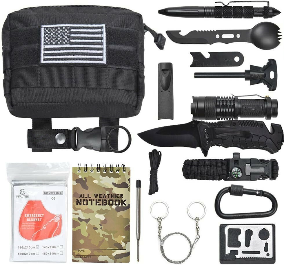 Semper Paratus Gear Gifts for Men 18 In 1 Camping Survival Kit – He will LOVE it