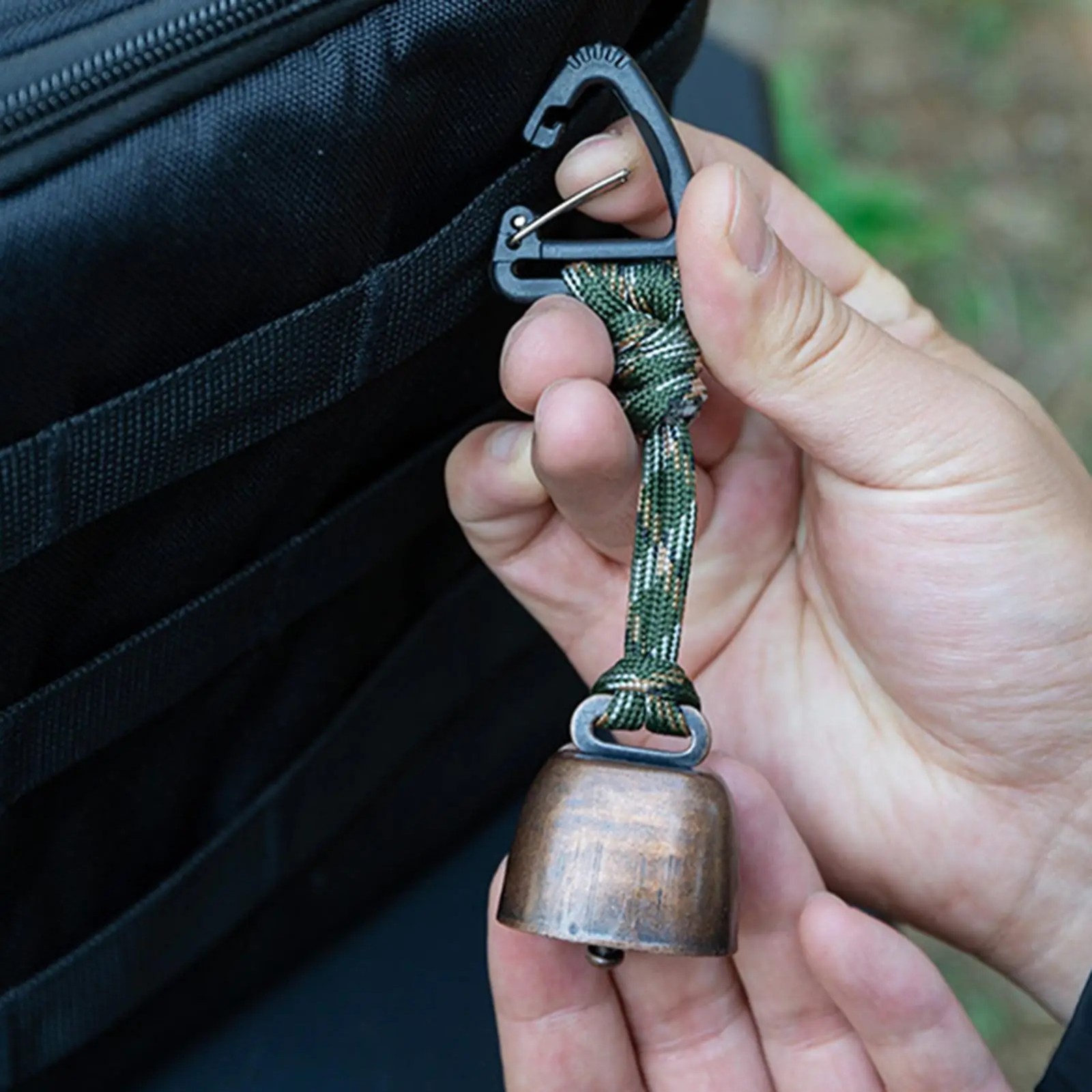 Bear Bell Hiking Loud Bell Safety Protector Bell With Carabiner Outdoor NEW USA