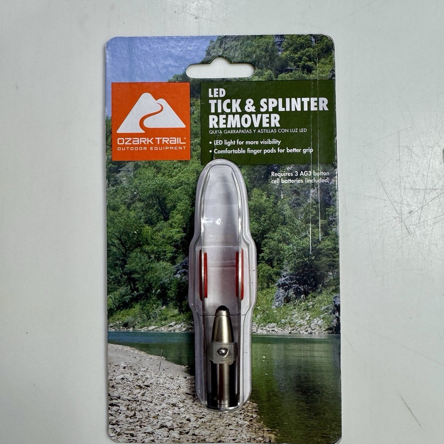 Ozark Trail LED Tick & Splinter Remover with Comfortable Finger Pads