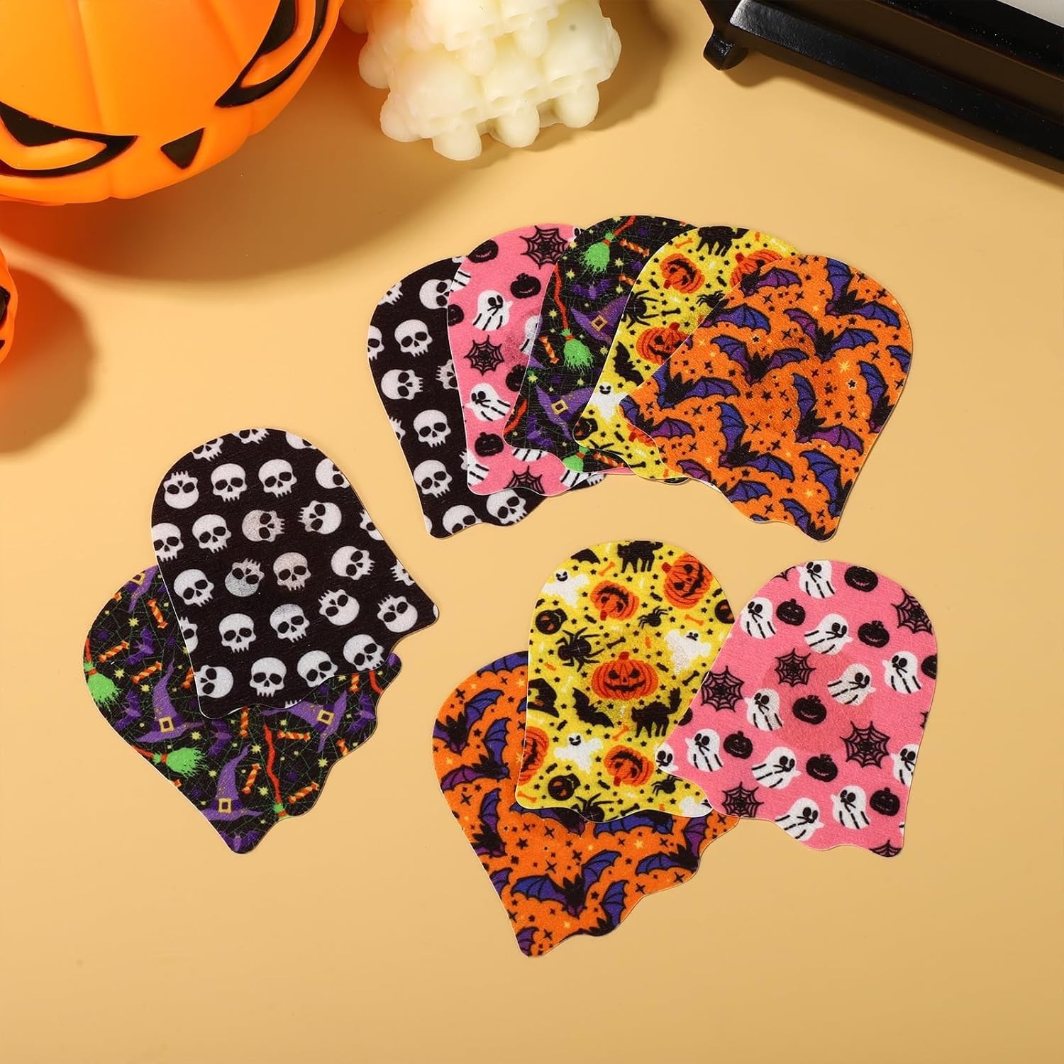 25 Pcs Adhesive Patches for Libre 2 & Libre 3, Halloween Designs Breathable N…