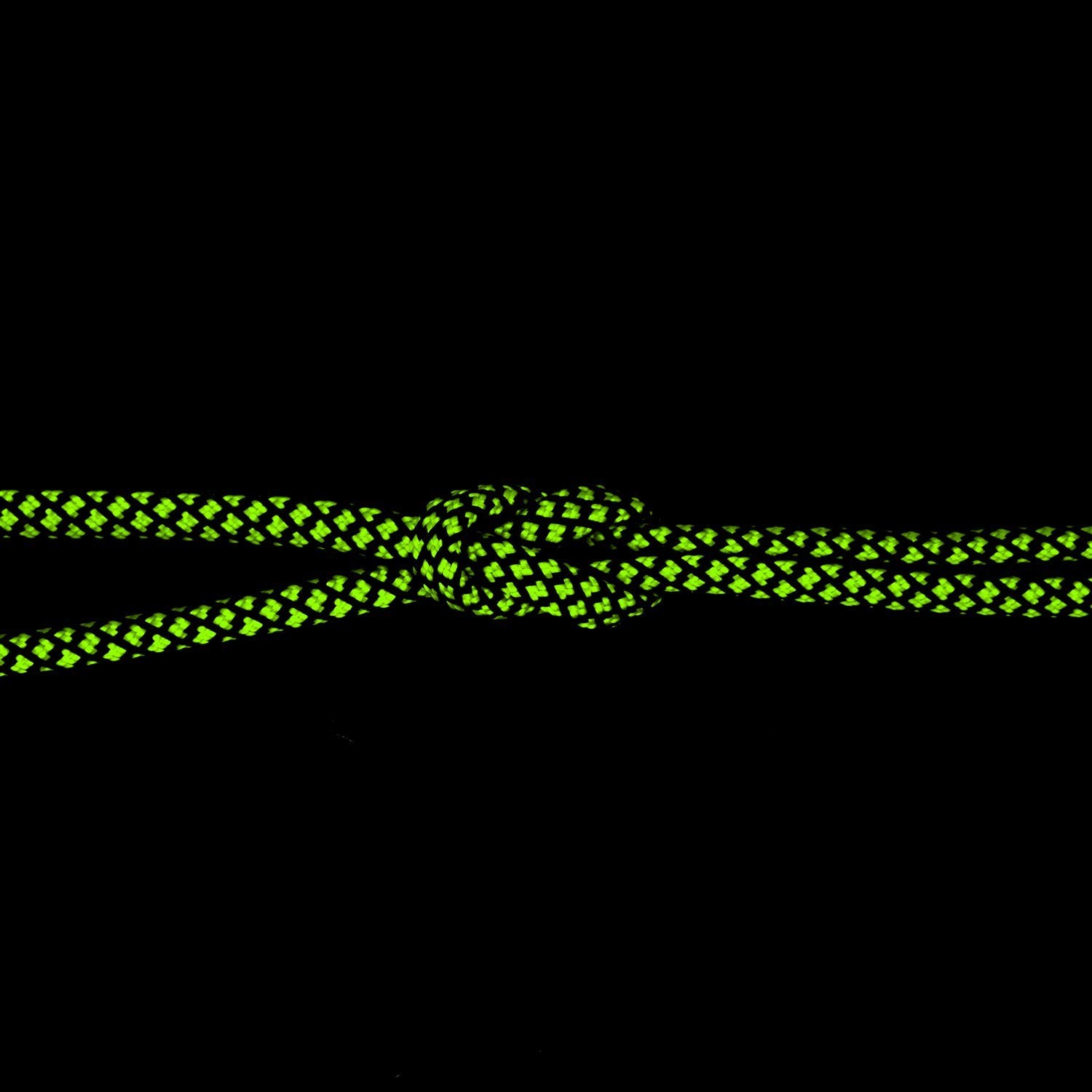7 Strand Core 550lb Paracord Parachute Cord Lanyard Mil Spec Green & Black