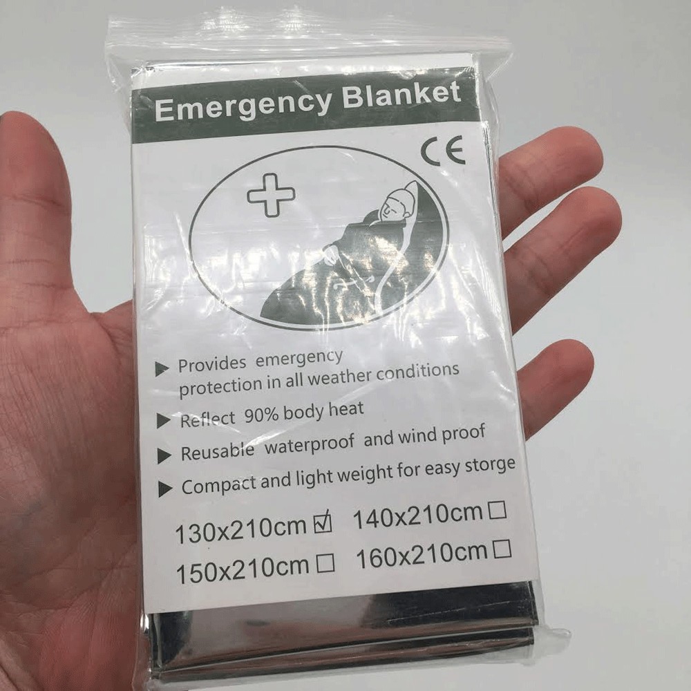 4 Pack Emergency BLANKET Thermal Survival Safety Insulating Mylar Heat 84″ X52″