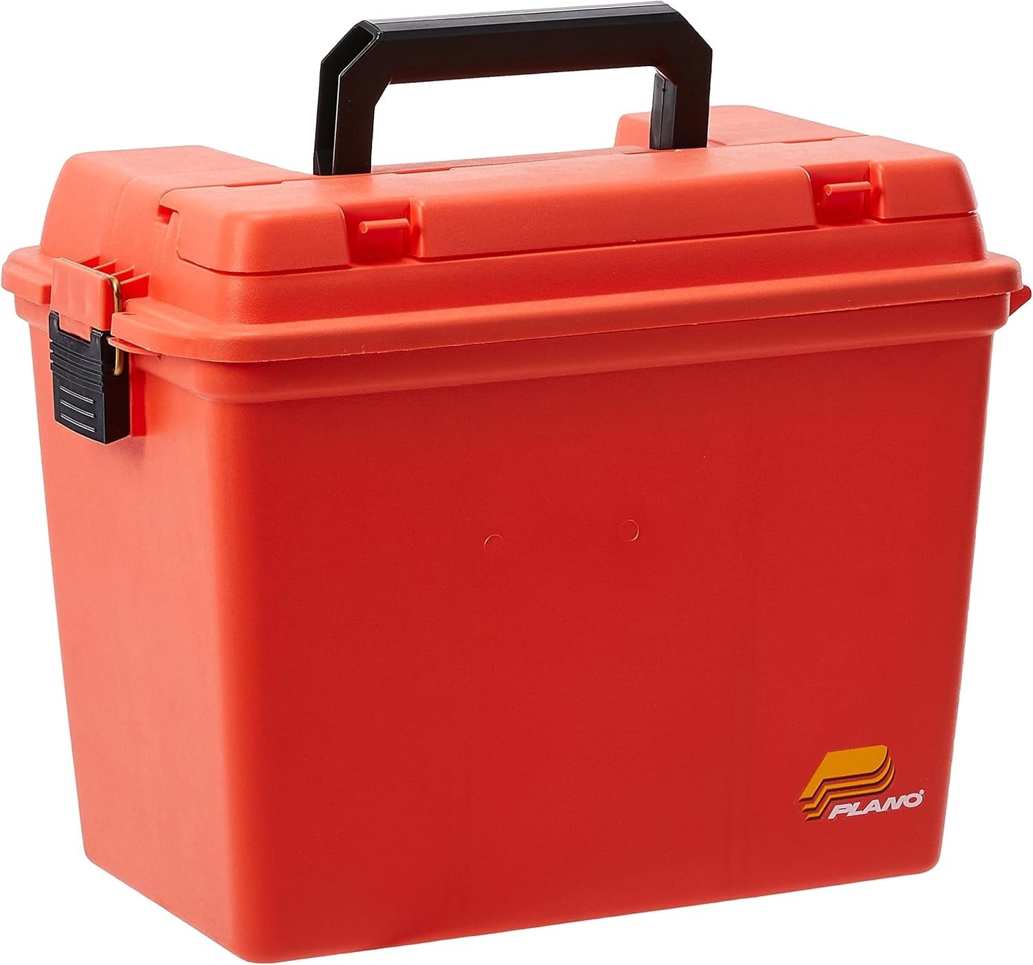 Plano Extra Large Dry Storage Box with Tray Orange One Size, Multi