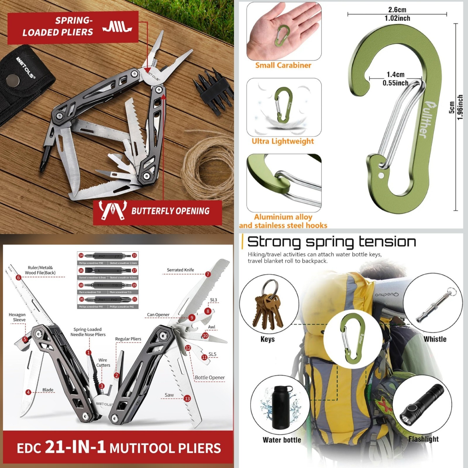 Survival – First Aid/Bug Out/Camping/Hiking Bag, 510 Piece – NEW