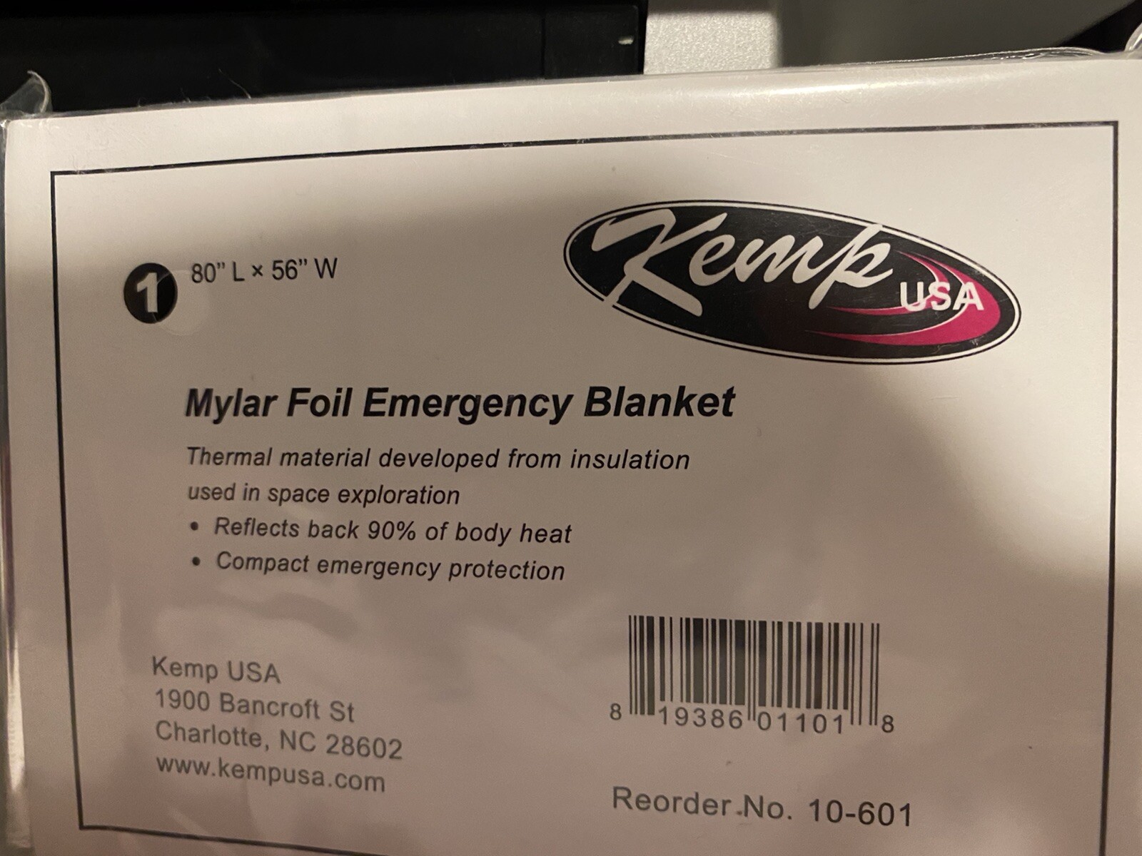 20 PACK • Mylar Foil Emergency Blanket. Survival Safety, lightweight and compact