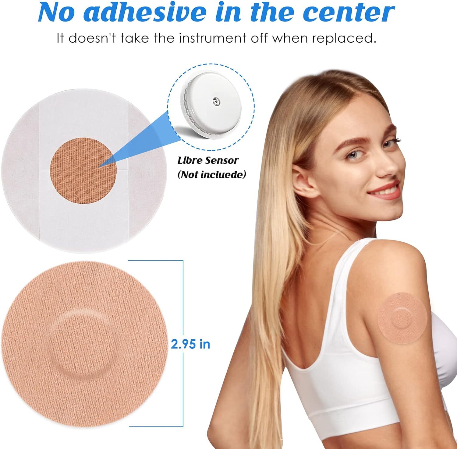 2-50pcs For Freestyle Libre Sensor Covers Waterproof Breathable Adhesive Patches