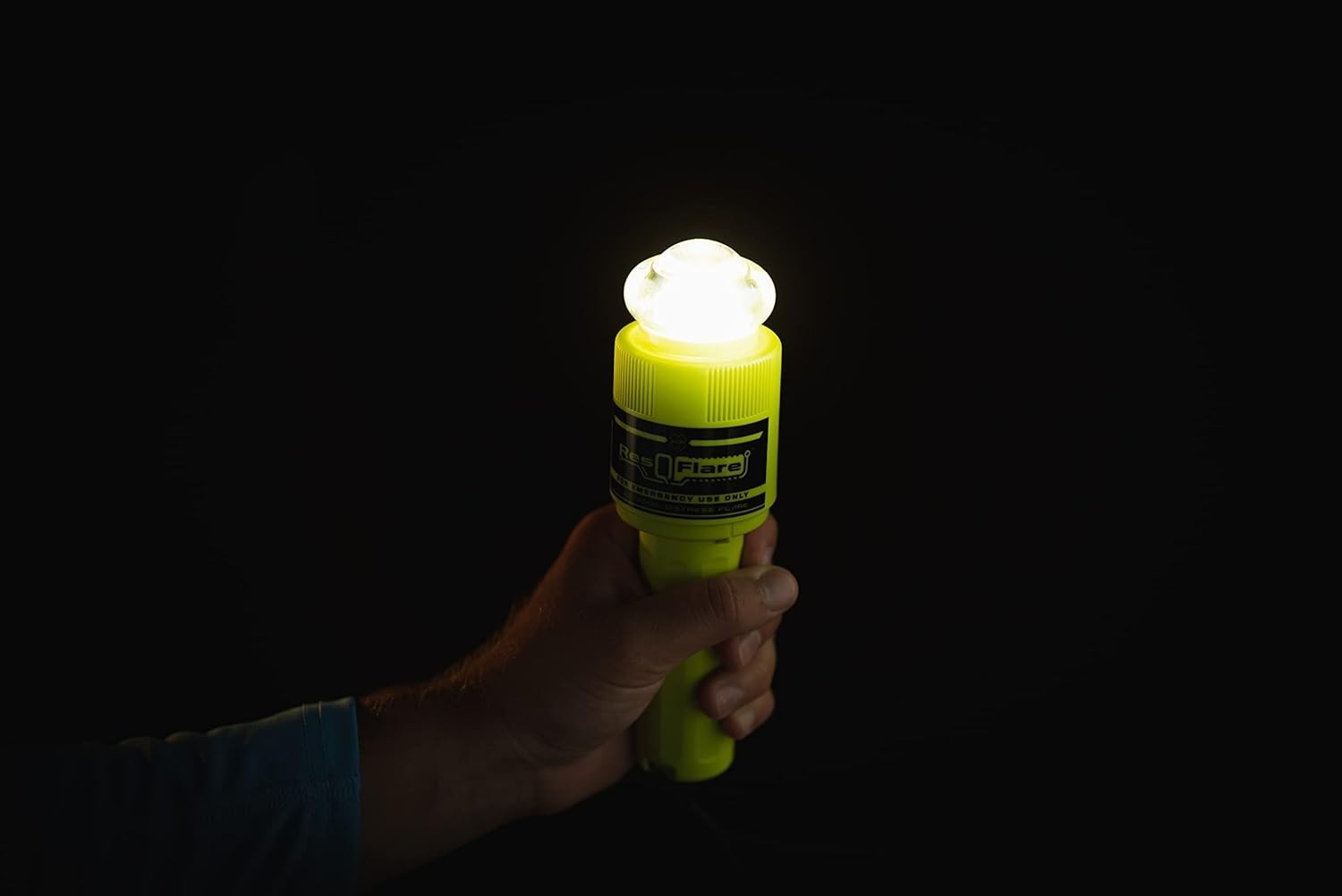 ResQFlare Electronic Distress E-Flare with Distress Flag – USCG Approved Safety