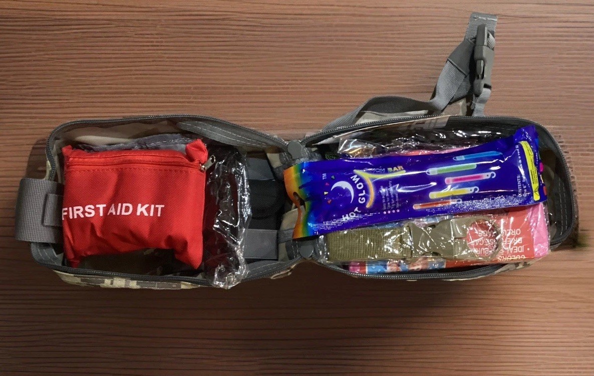 Dispatch Camo 34-Piece Survival Gear Set with First Aid & Fishing Kit