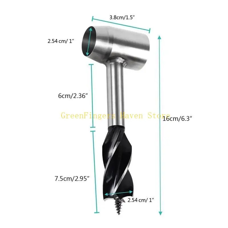 F68D Survival Manual Tools for Bushcraft Hand Auger Wrench Drill Peg Outdoor