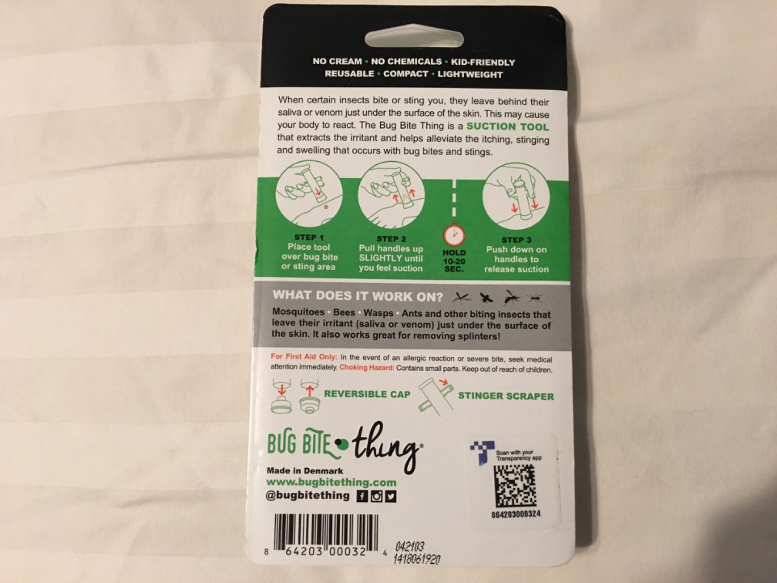 Bug Bite Thing Suction Tool, Poison Remover Bug Bites and Bee/Wasp Stings, Nat