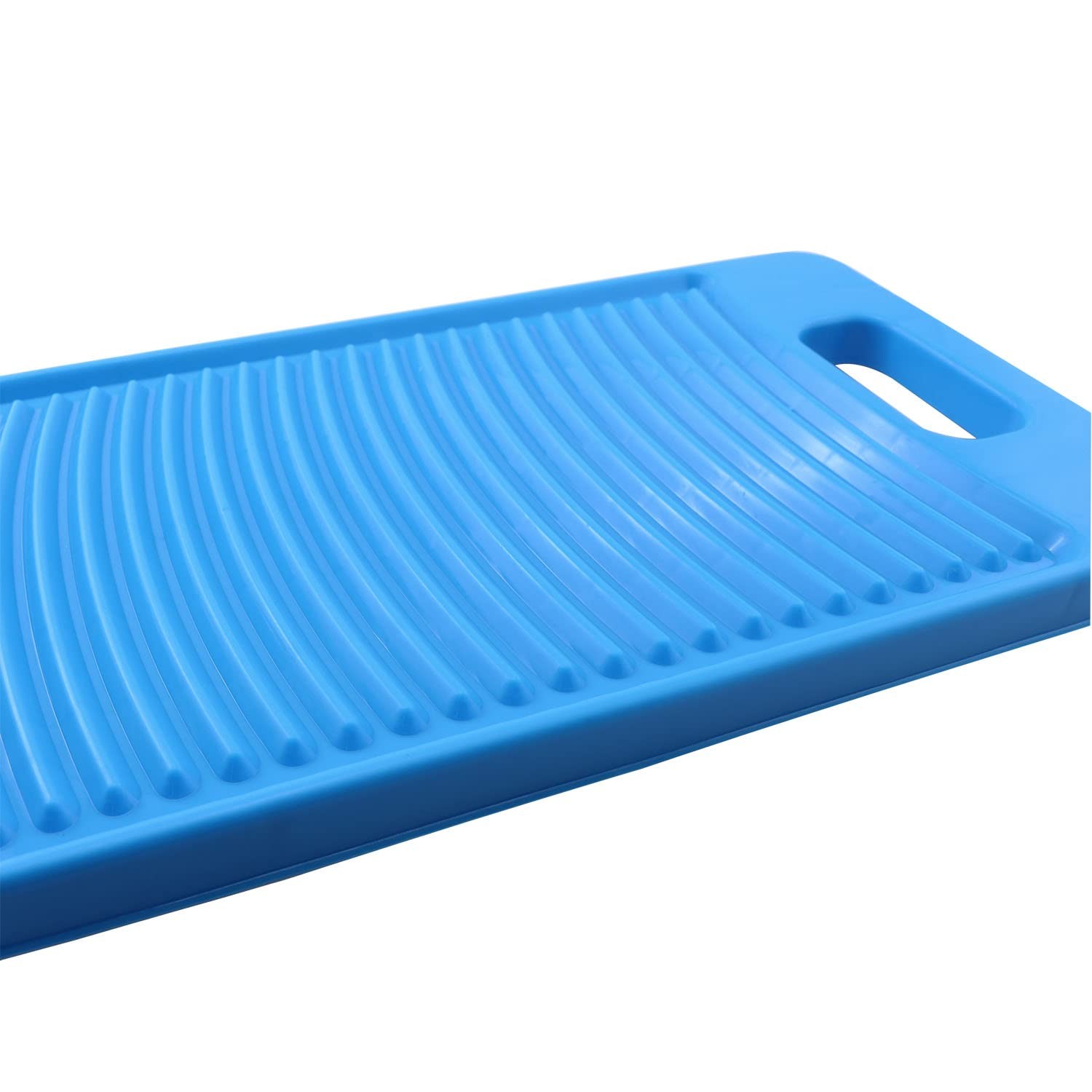 ZYAMY Antiskid Mini Washboard Plastic Washing Board Household for Small, Blue