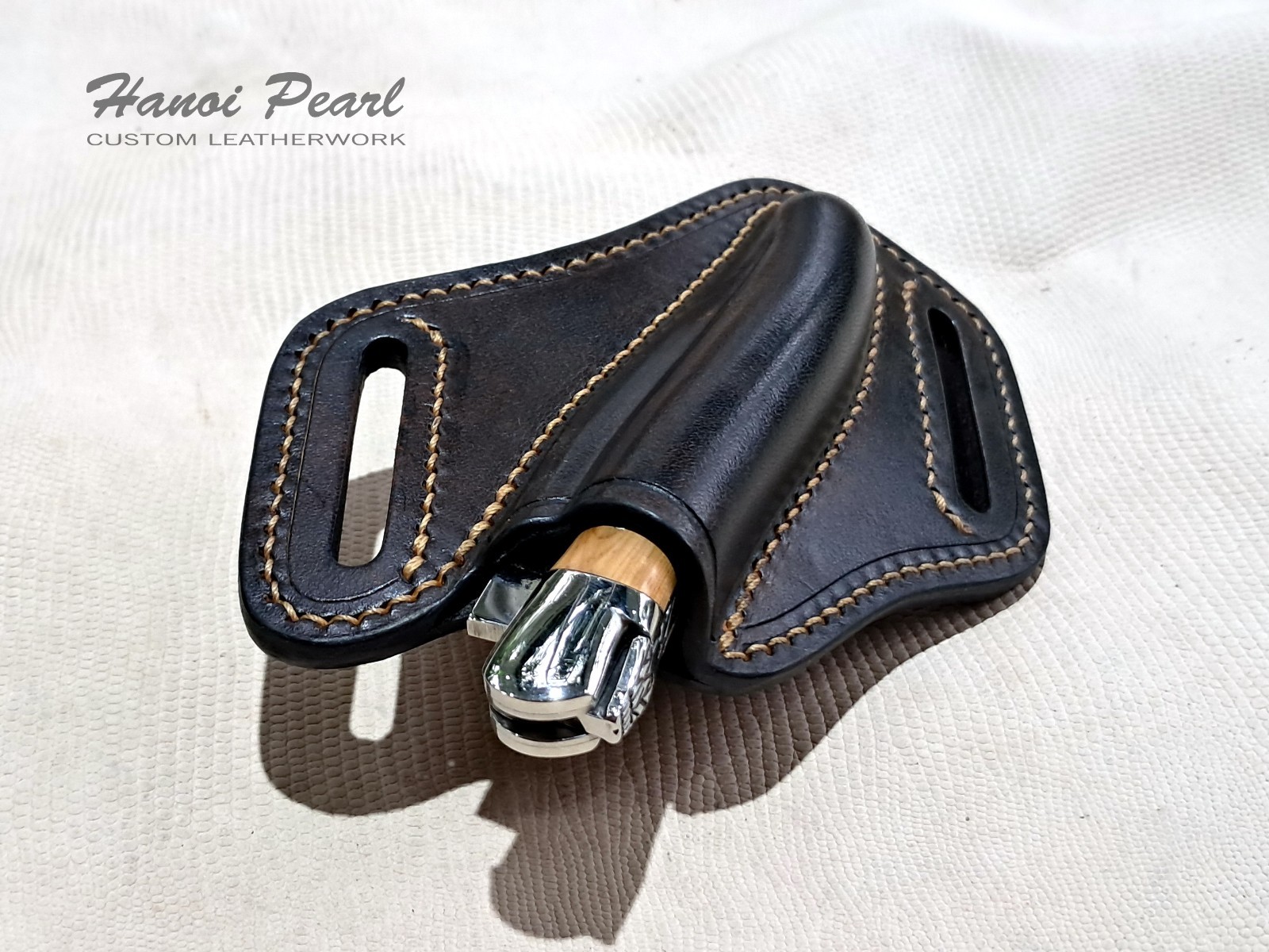 Custom Leather Sheath for Forge De Laguiole 12cm Folder [Sheath Only]
