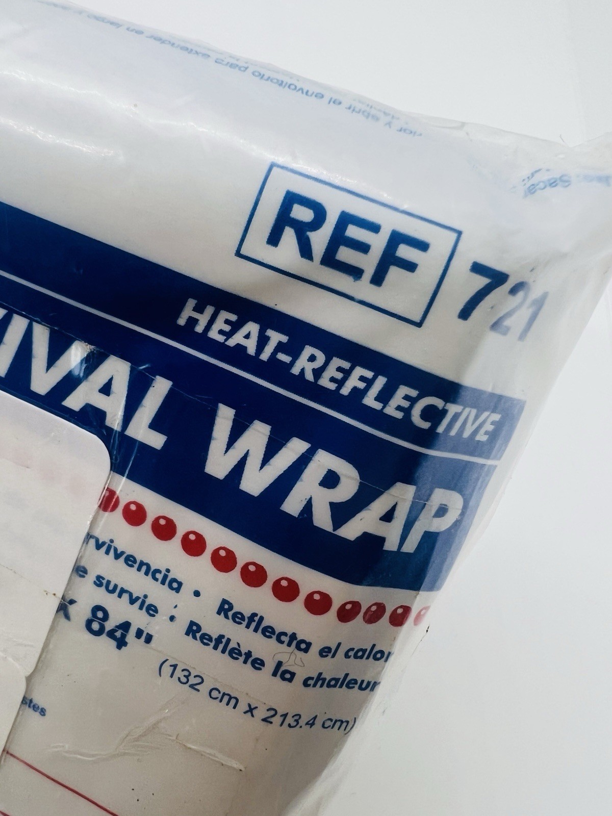 Dukal 721 Emergency Survival Blanket Mylar Thermal Wrap 6 Pk • XL 82″x 54