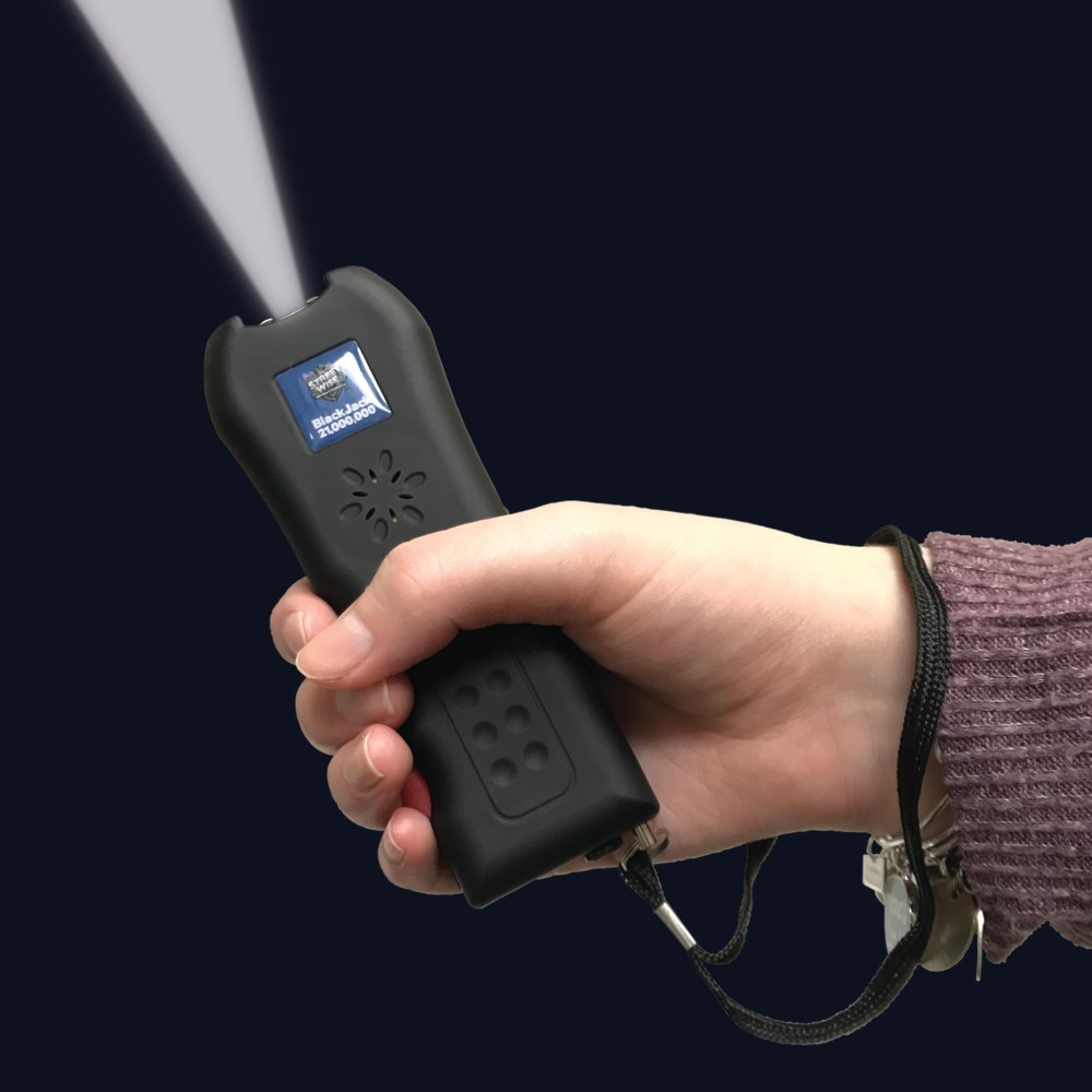 Stun Gun Rechargeable Streetwise 21,000,000 Volt w/ Flashlight 120dB Alarm New