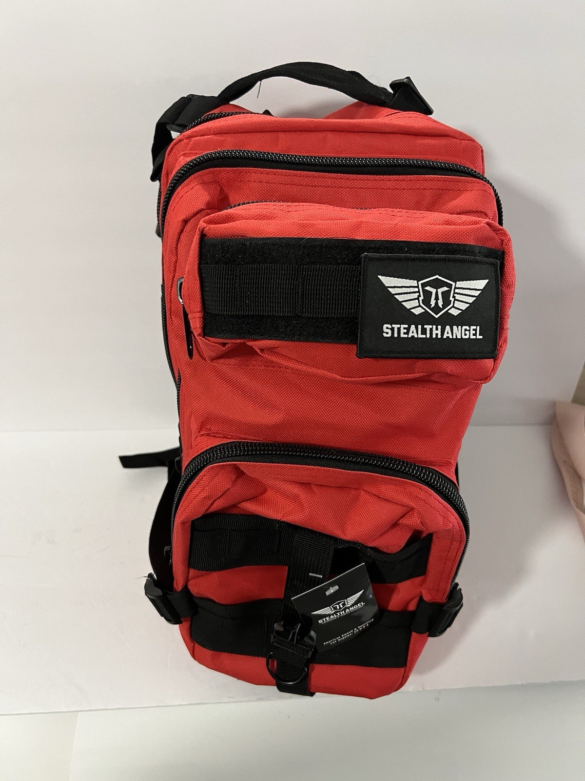 Stealth Angel Red Emergency Survival Bug Out Bag Kit -food , Water,Radio,Shelter