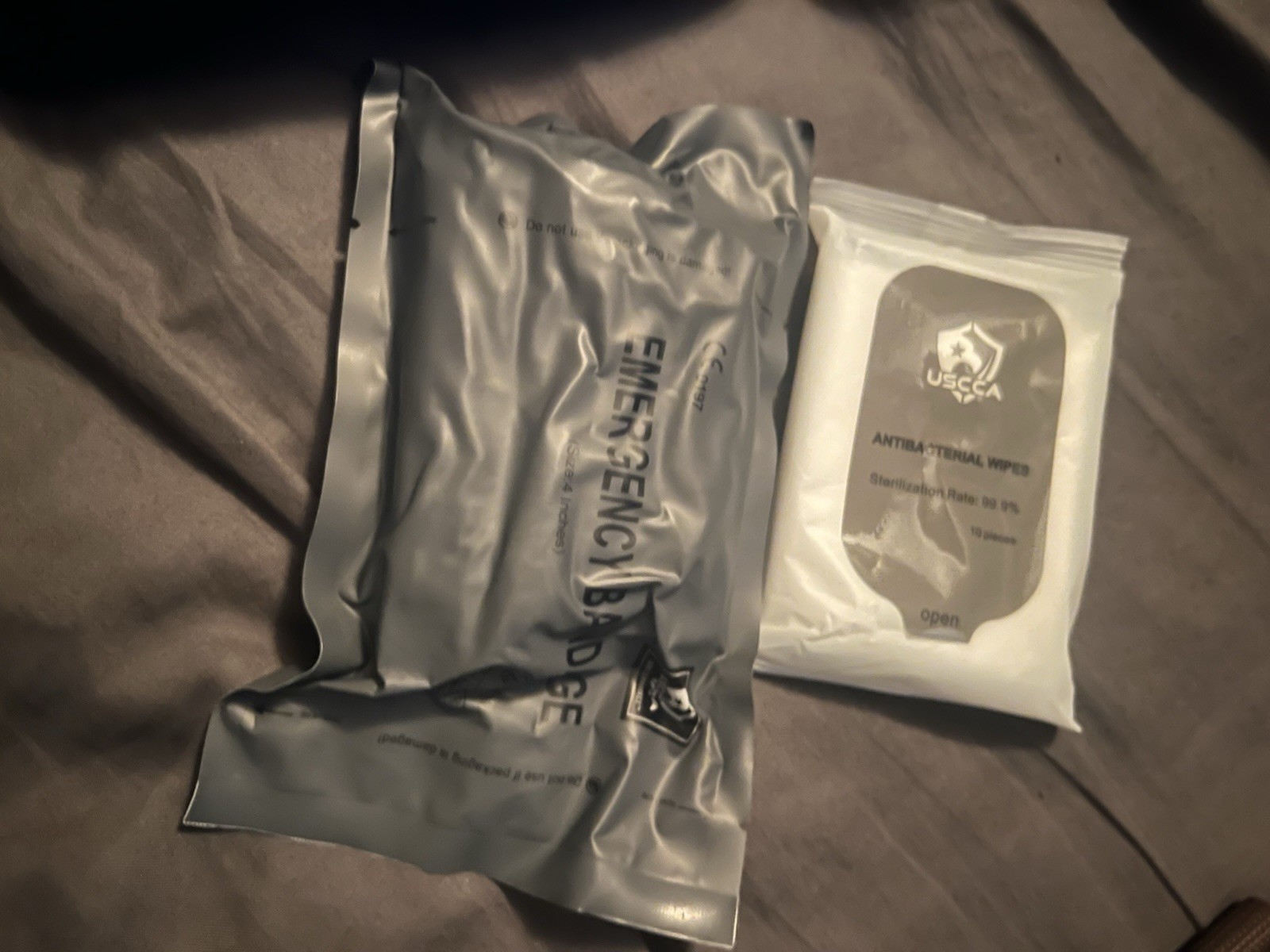 USCCA Survival Kit W/ Added Fixed Blade & Throwing Knife (Packed With Surv. Sup)