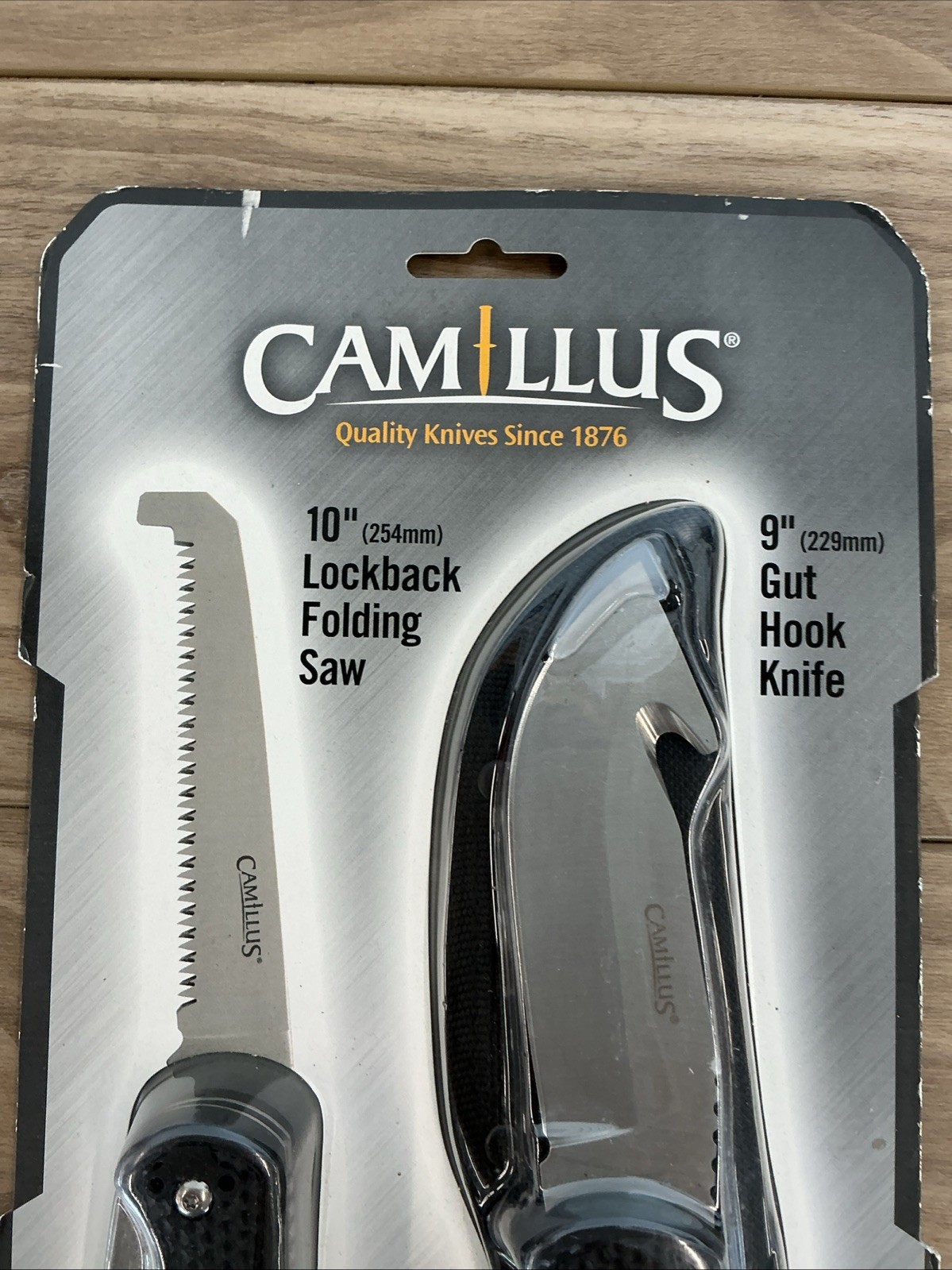 Camillus Game Hunter 9″ Gut Hook Knife W/ 10″ Folding Saw Combo Kit- 2 Piece Set