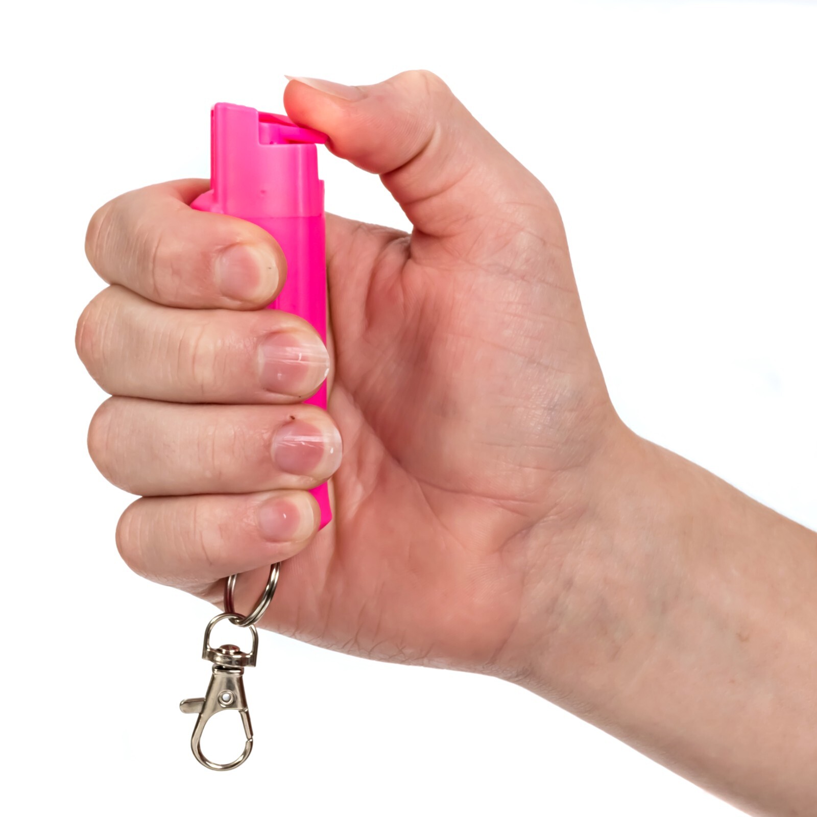 3 PACK Burn pepper spray .5oz Hot Pink Twist Top Keychain Self Defense