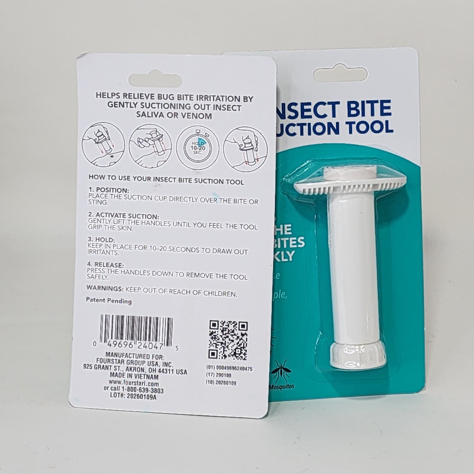 Insect Bite Suction Tool Remover for Insect Sting & Bug Bites Thera Plus 2-Pack