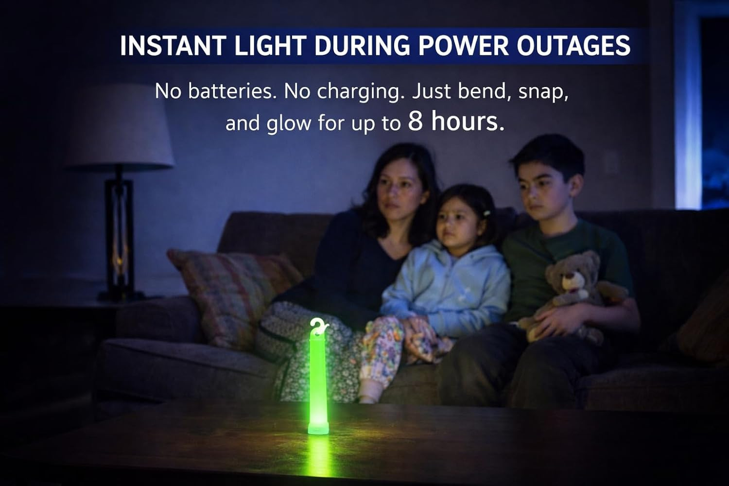 27217 8-Hour Emergency Lighsticks (2 Pack), Green