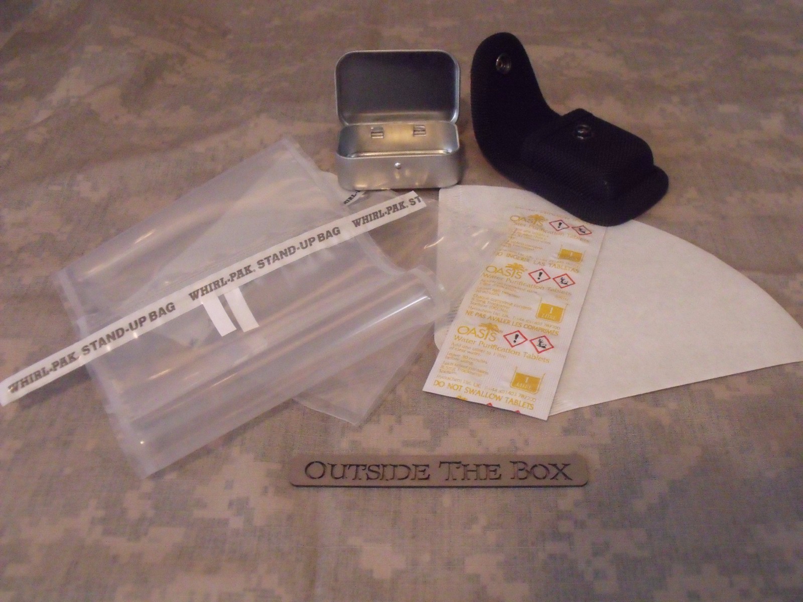 Emergency/Survival MINI Water Purification Kit, w/CASE! EDC Small Compact Kit!