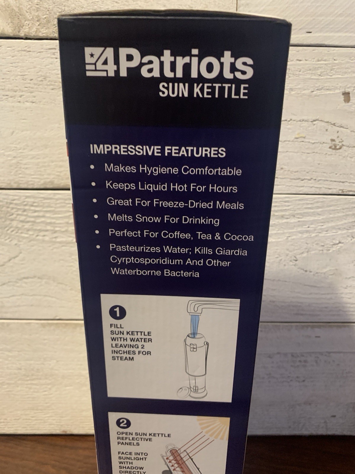 4Patriots Sun Kettle Solar Water Heater Camping & LifeStraw Purifier Emergency
