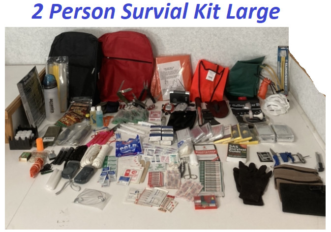 2 Person Large Survival Kit Bug Out Medical Pre-Packed