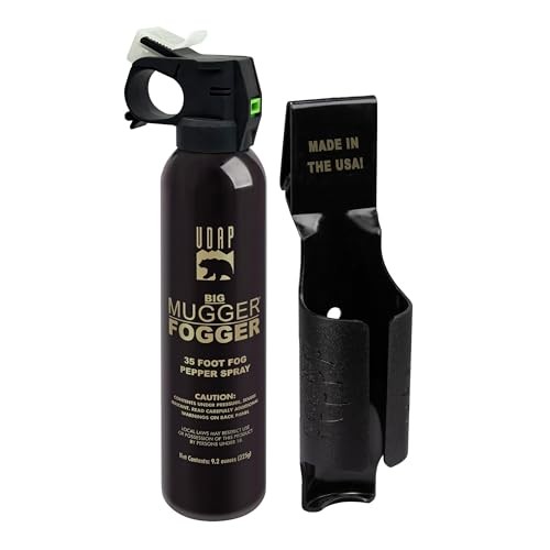 The BMF Pepper Spray with Holster, 35 Foot ft Pepper Spray, BMFG 9.2 oz 260g