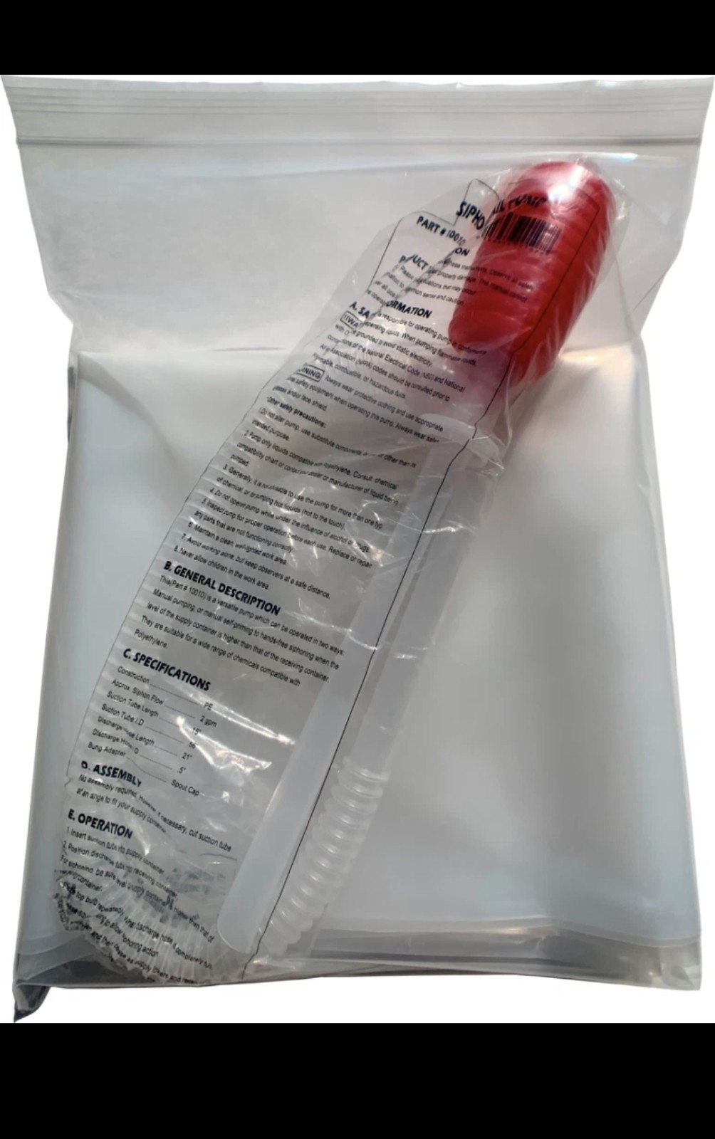 AquaPod Kit 65 gal Emergency Water Storage Drinking Water Container Home Bathtub